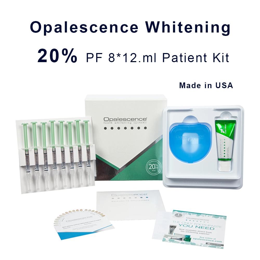 Teeth Whitening At Home Kit - 家庭用UV患者セット,プロの衛生機器,紫外線,16%,歯科材料,20% pf 20, 16ゲルキット,8x1.2ml