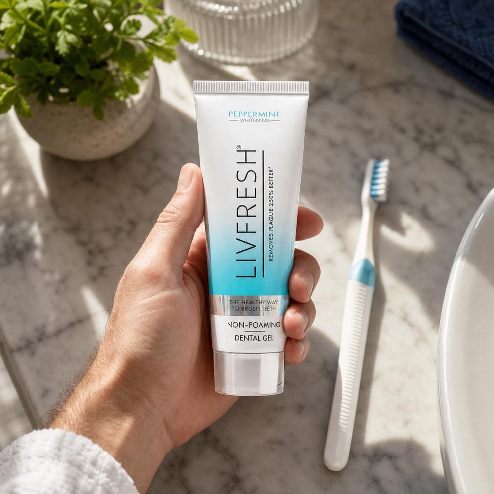 Teeth Whitening Foam Toothpaste - 50ml ブランド ノンフォーミング デンタルジェル プロフェッショナル 歯垢・歯石除去