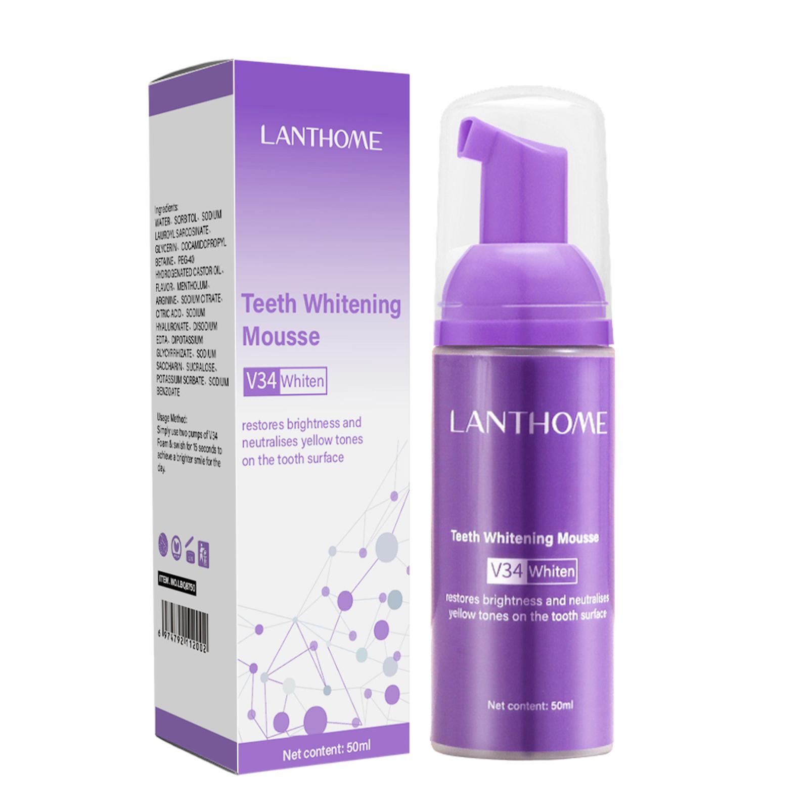 50MLTeeth ホワイトニングムース汚れを除去新鮮な息歯 - Teeth Whitening Foam Toothpaste のレビューと価格