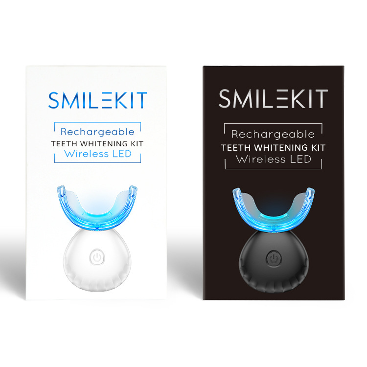 ワイヤレス充電式歯のホワイトニングキット、LEDライト歯のホ - Teeth Whitening At Home Kit のレビューと価格