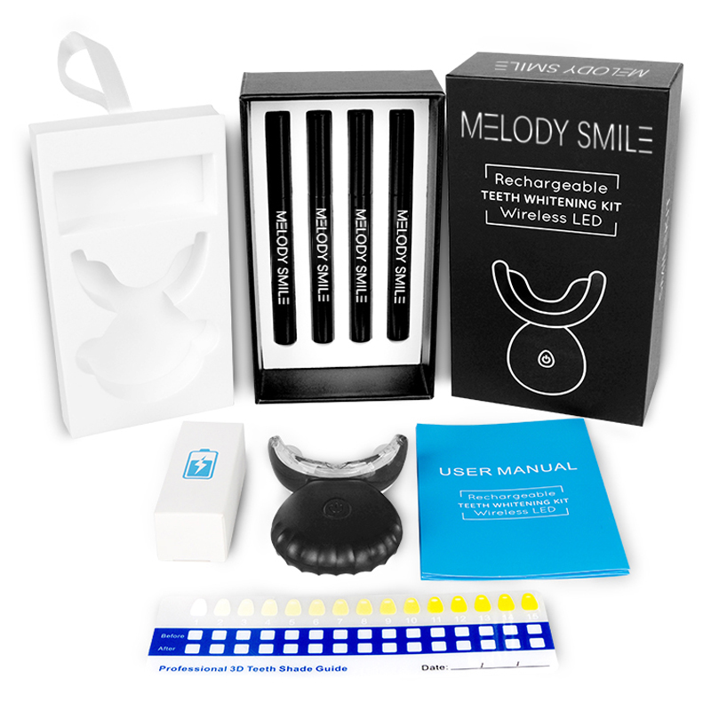 ワイヤレスブルーライトLED歯ホワイトニングキット 家庭用ラ - Teeth Whitening Logo のレビューと価格