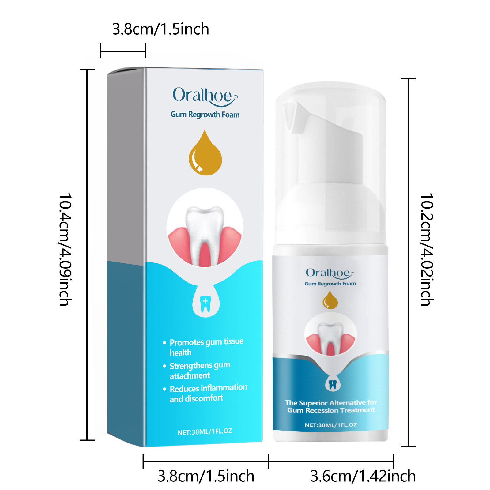 ガムリペアフォームムース歯磨き粉 ジェントルクリーン ブリー - Teeth Whitening Foam Toothpaste のレビューと価格