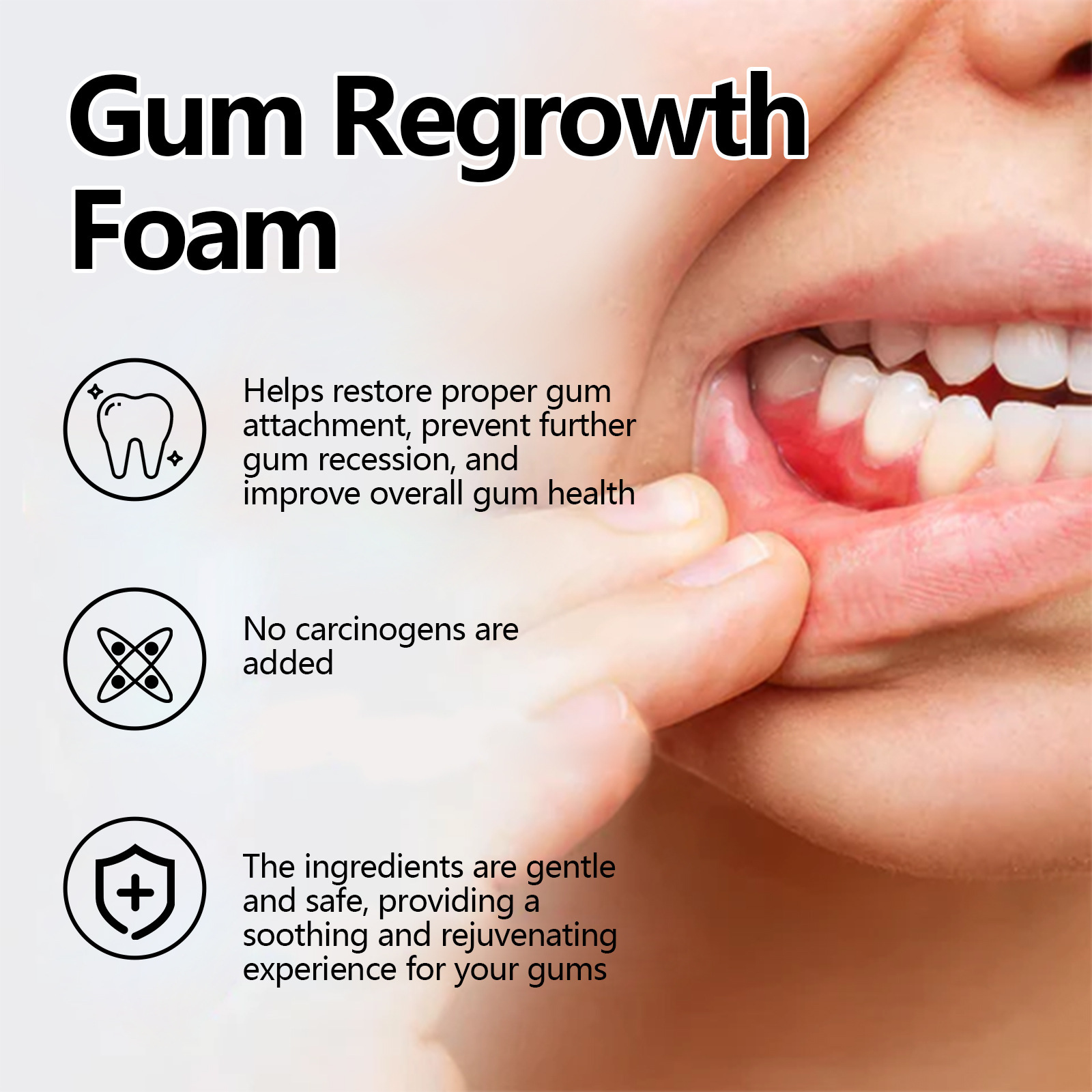 ガムリペアフォームムース歯磨き粉 ジェントルクリーン ブリー - Teeth Whitening Foam Toothpaste のレビューと価格