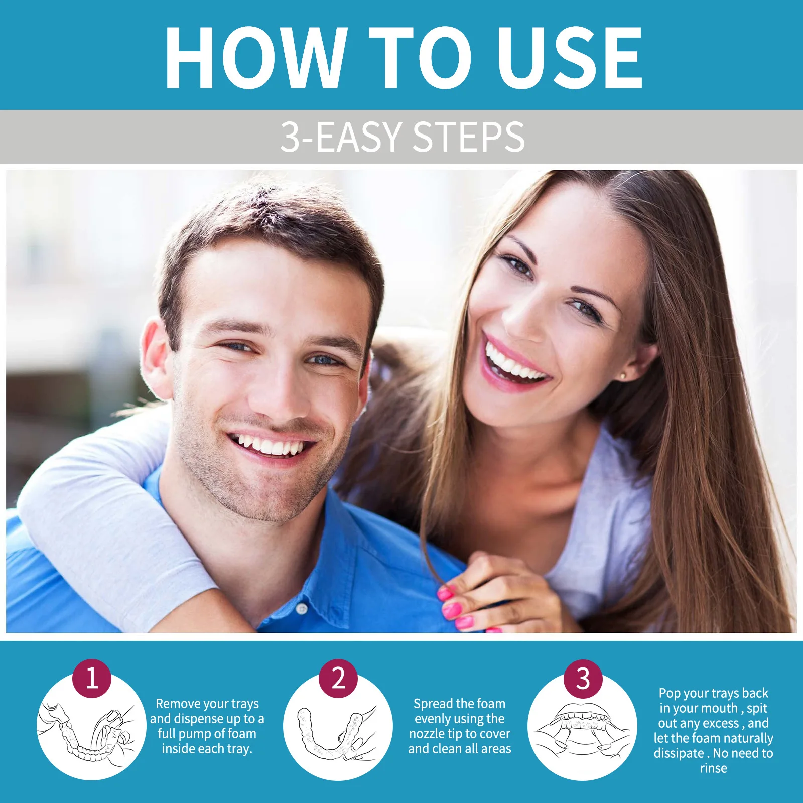 アライナー義歯クリーナーフォームディープクリーニングブレース - Teeth Whitening Foam Toothpaste のレビューと価格
