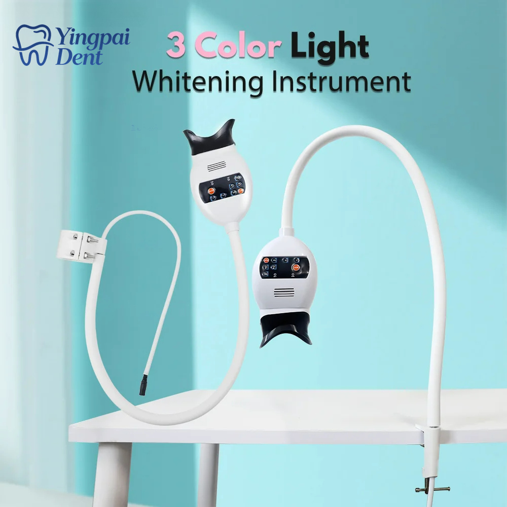 調整可能な3色LED歯のホワイトニング促進器、歯科用コールド - Teeth Whitening Usa のレビューと価格