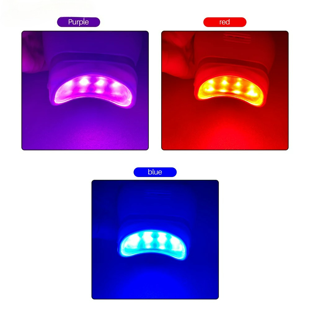 調整可能な3色LED歯のホワイトニング促進器、歯科用コールド - Teeth Whitening Usa のレビューと価格