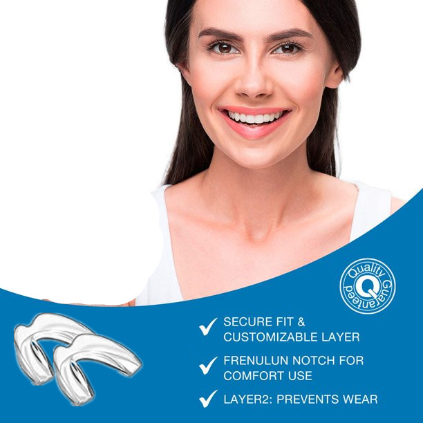 2歯科口腔衛生カスタマイズ成形可能な口ナイト歯の研削歯ぎしり - Teeth Whitening Logo のレビューと価格