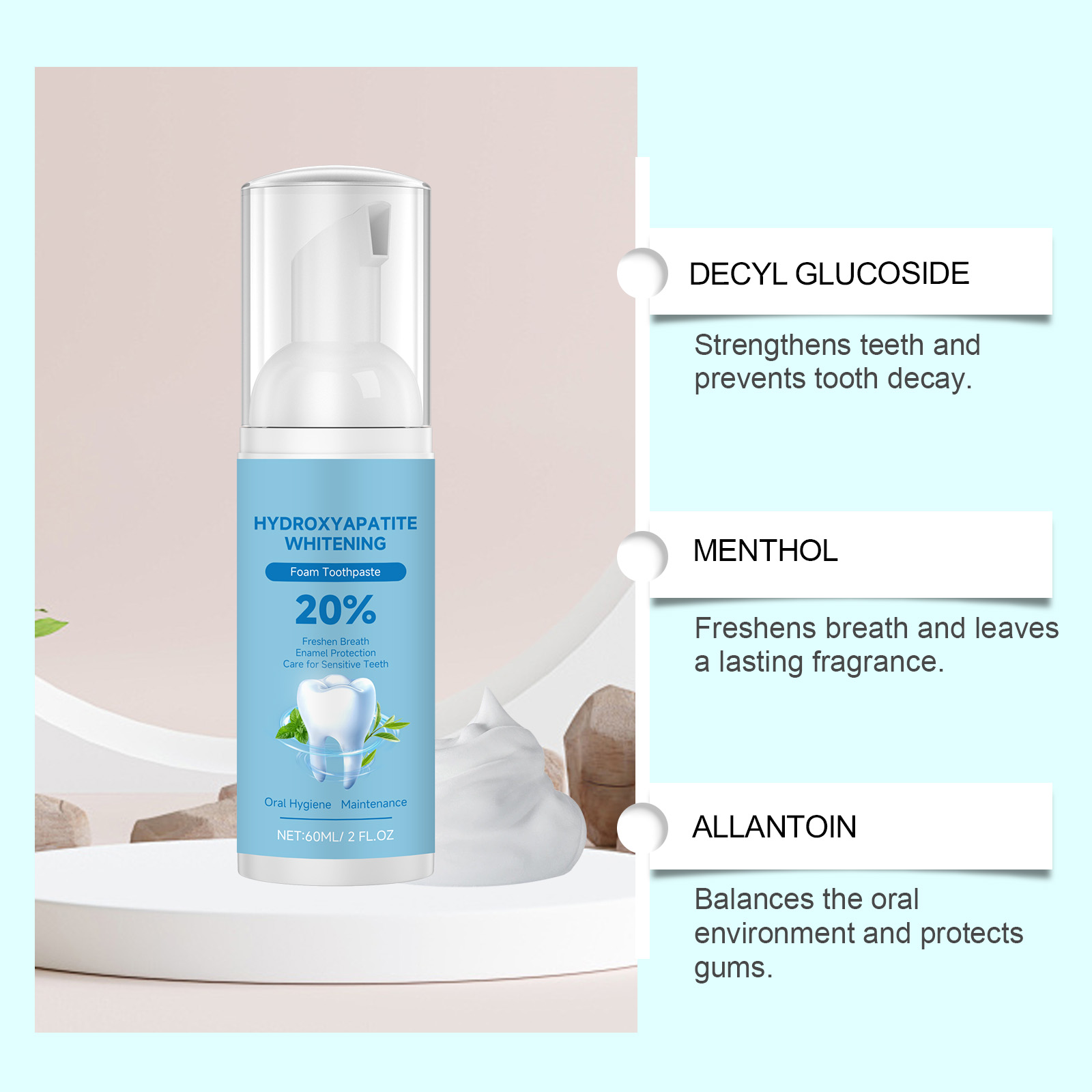 ホワイトニングフォーム歯磨き粉 口腔洗浄 歯茎を保護 虫歯を - Teeth Whitening Foam Toothpaste のレビューと価格