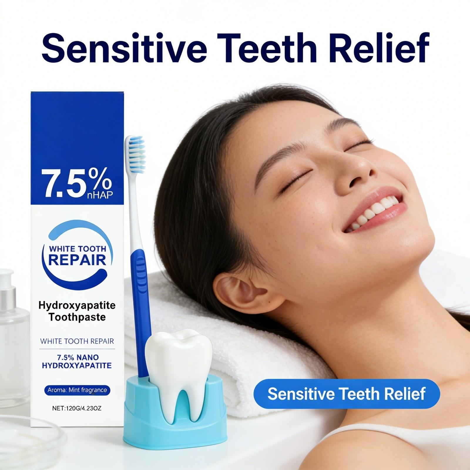 ナノハイドロキシアパタイト歯磨き粉 - ミント風味、息スッキ - Teeth Whitening Foam Toothpaste のレビューと価格